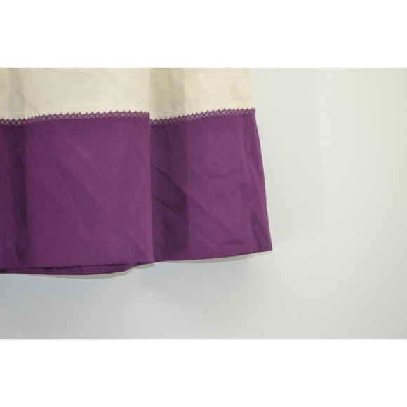 Mint Jodi Arnold silk skirt Color Black Deep Purple Anthropologie Silk Li Size 8 - Picture 6 of 13